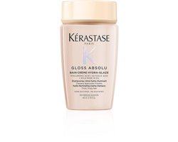 Kérastase Gloss Absolu Bain Riche Crème Hydra-Glaze - Anti-frizz shampoo met glanseffect - Voor dik, pluizig haar - 80ml