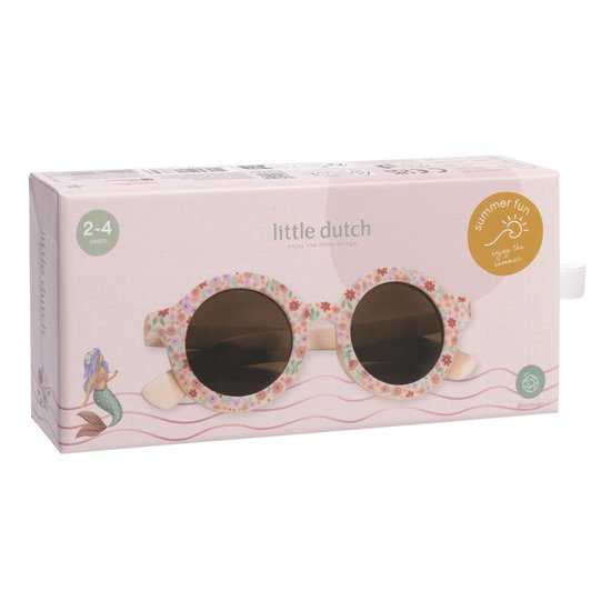 Little Dutch kinderzonnebril Dreamy Flower Field - roze zonnebril - sunglasses van Merkloos — afbeelding 4