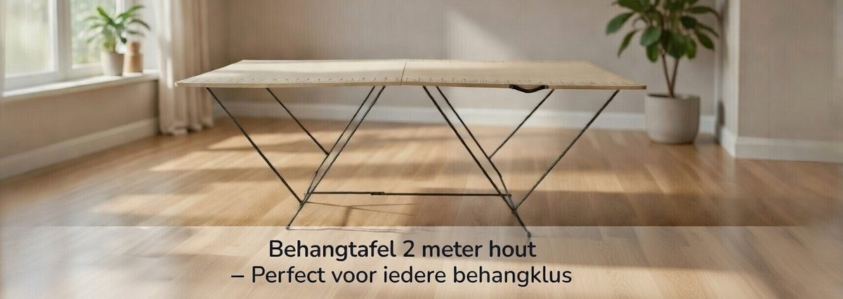 Behangtafel 2 meter hout - Perfect voor iedere behangklus