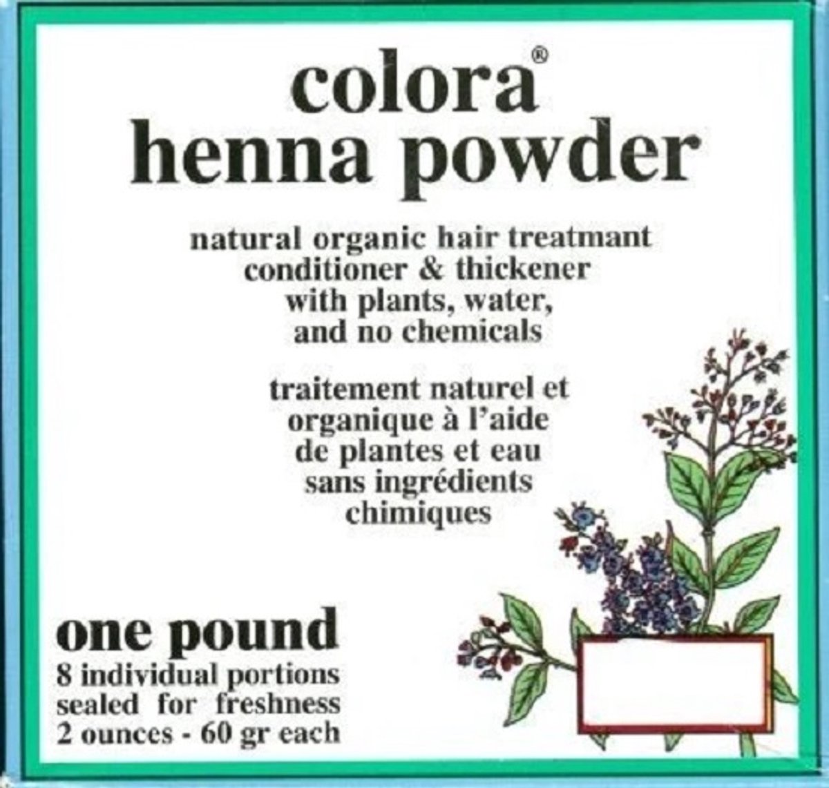 Colora Henna - haarkleurpoeder- 8x60gr - Auburn