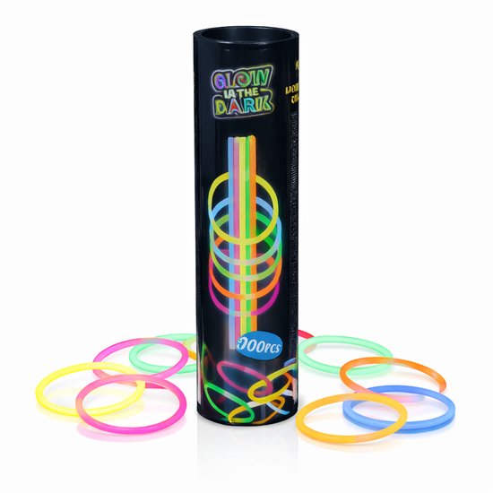 Eddy Toys Glowsticks 100 Pièces - Glow in the Dark - Casser les bâtons