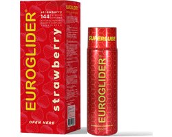 Euroglider Strawberry - 144 stuks Condooms met Aardbei Smaak + Gratis 250ml Euroglider Super lube