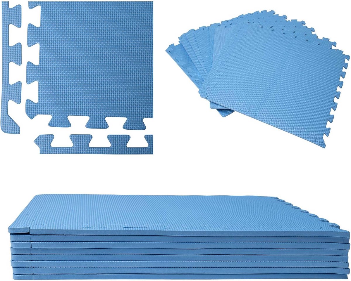Zwembad Tegels Blauw 1 cm Dikke Vierkante Tegels Tuin en Huis (8 Stuks)
