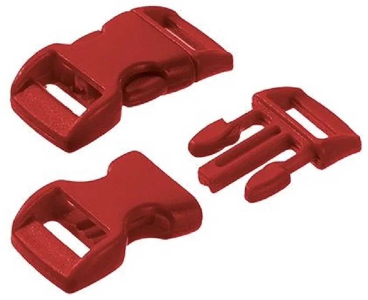 11/14mm Clip Sluiting Donker Rood