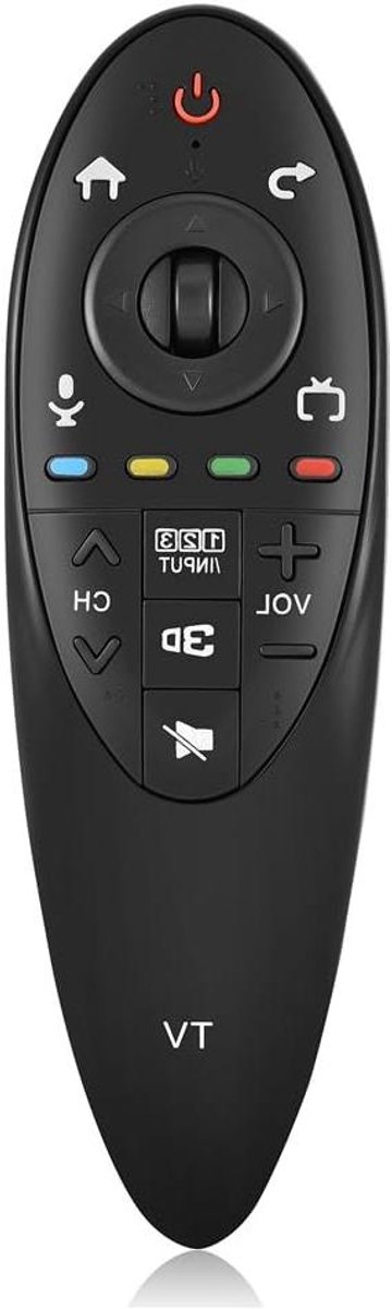 Afstandsbediening voor 3D Smart TV met Vervangingsfunctie en Zwart Design