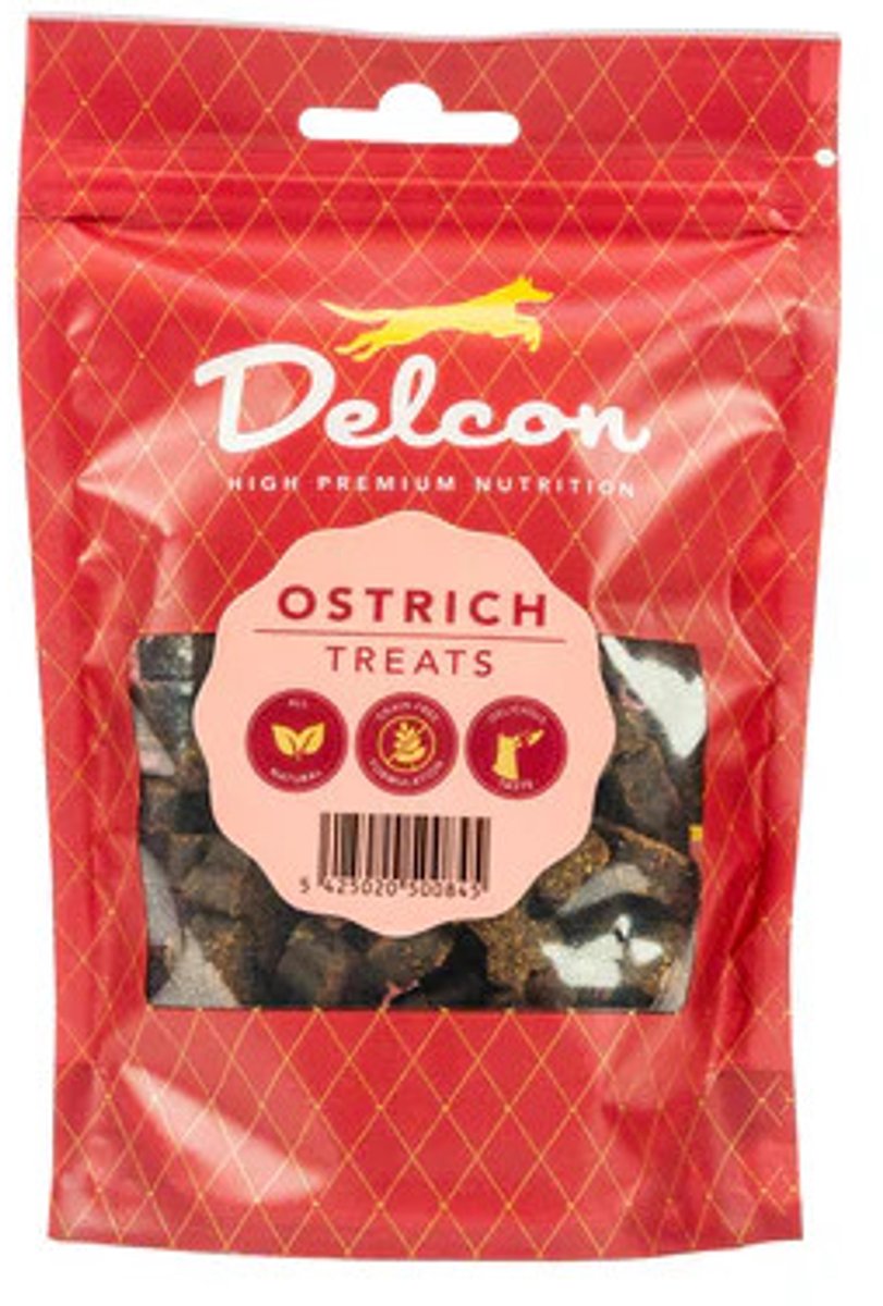 Delcon treats: Struisvogel 150 gram
