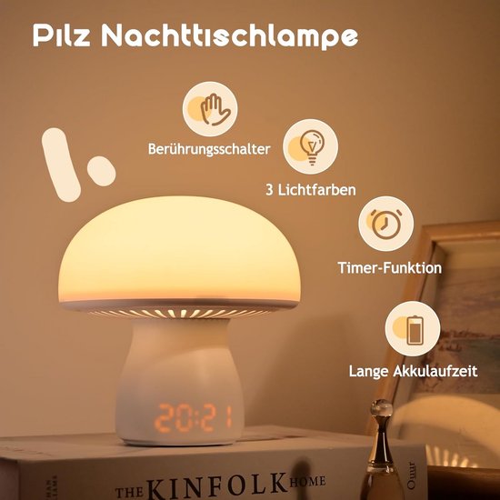 Paddenstoel Lamp - Paddestoel Lamp - Mushroom Lamp - Tafellamp — afbeelding 4