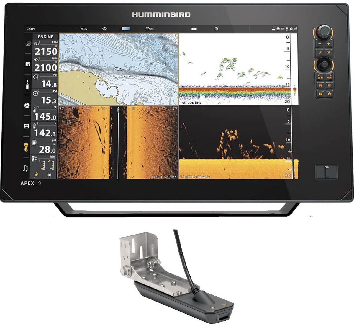 Humminbird APEX 19 MSI+ CHARTPLOTTER 411240-1