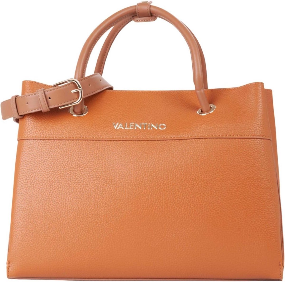 Stijlvolle Handtas voor Dames in Cognac (Leerlook)
