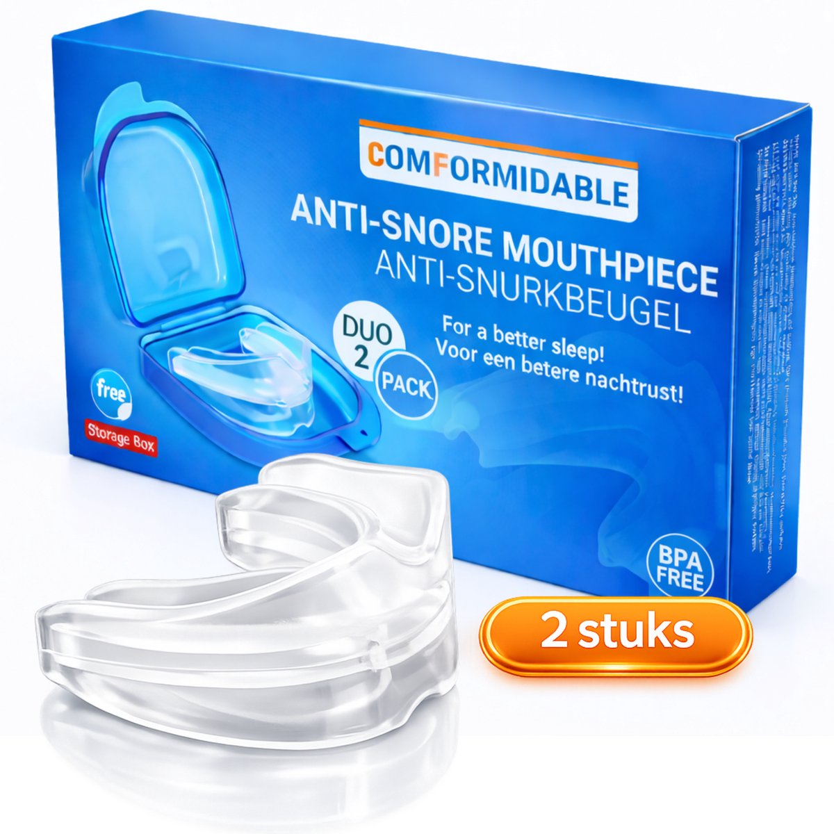 Comformidable® Snurkbeugel 2 Stuks - Anti Snurk Beugel - Snurk Producten - Snurken - Knarsbitje