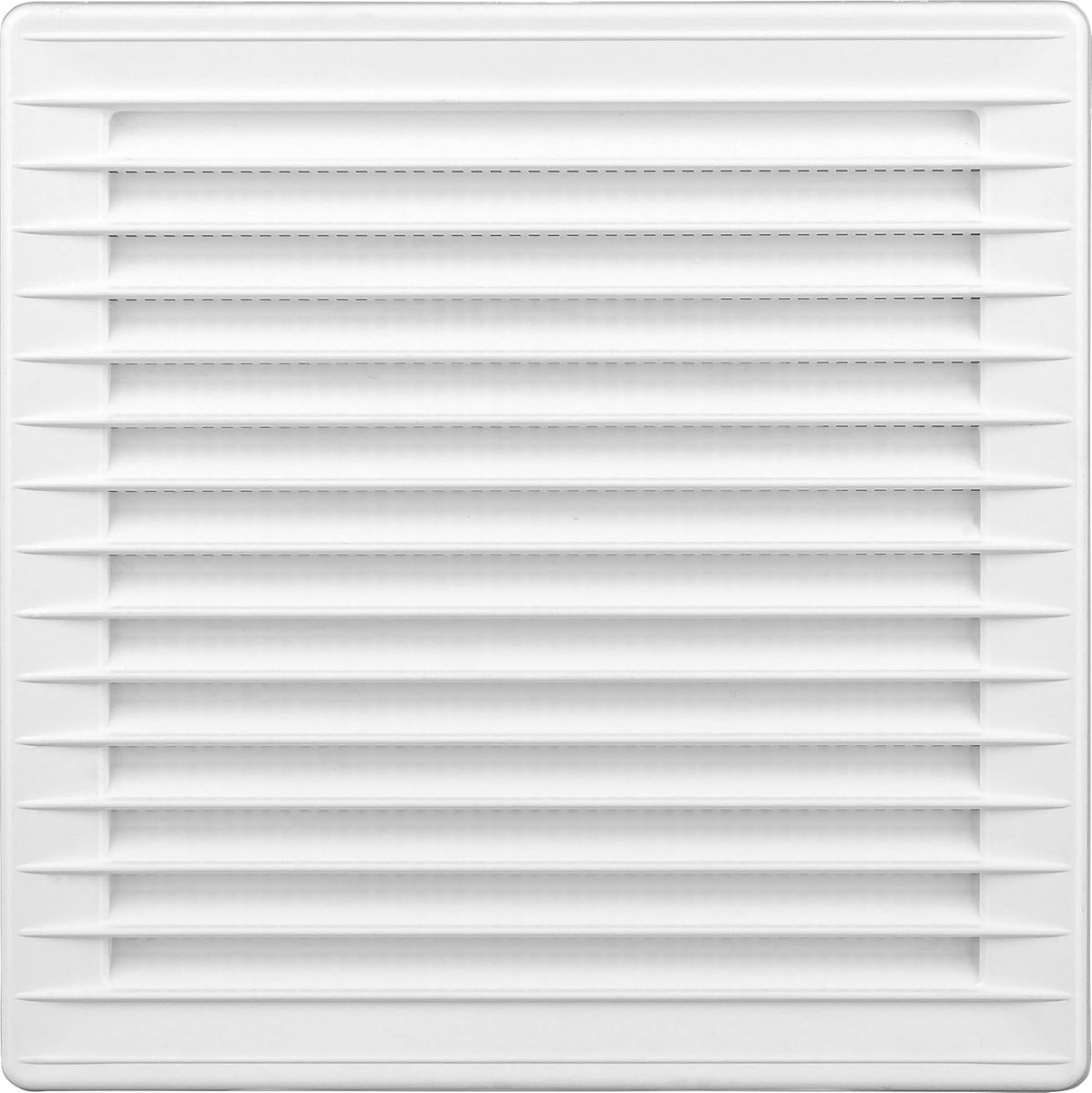 Ventilatierooster 140x140 met Gaas - Wit Afdekrooster voor Ventilatiekanaal
