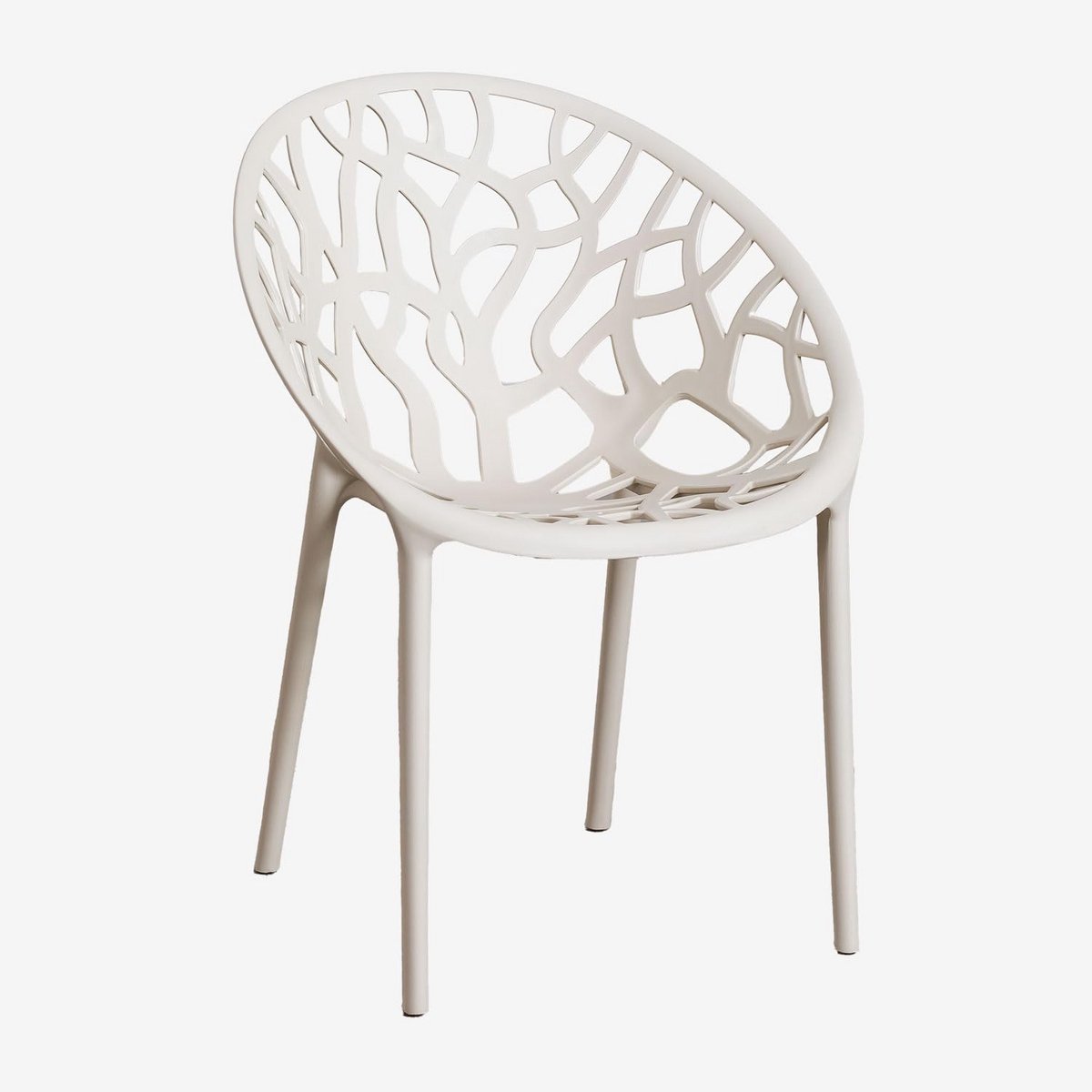 Set van 2 Stapelbare Eetkamerstoelen Tapioca Beige