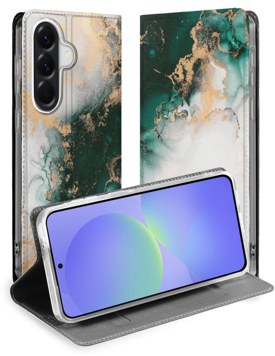 Book Cover Samsung Galaxy A37 Marmer Groen