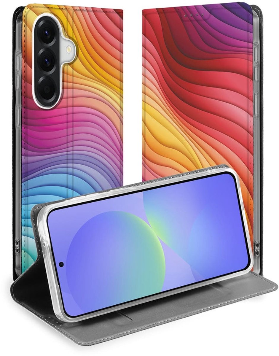 Bookcase Samsung Galaxy A37 Regenboog