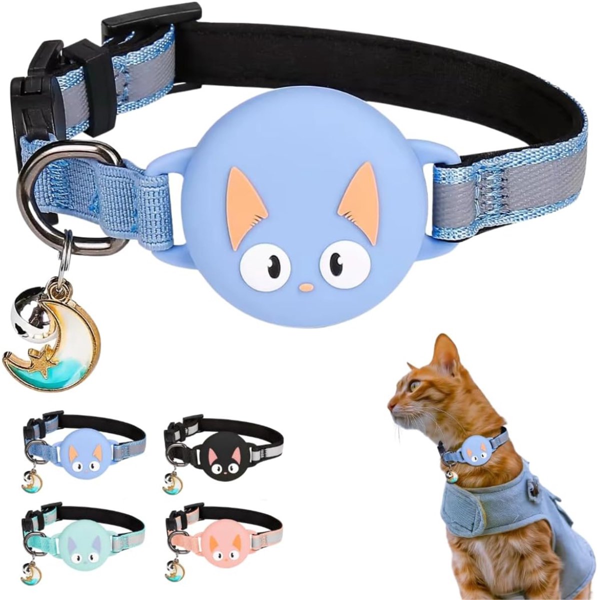REN® GPS Tracker kat - GPS Tracker - GPS Trackers - Blauw - 32cm x 19cm x 1cm