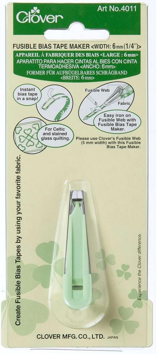 Bias Tape Maker om Zelf Strikband te Maken 6mm Groen