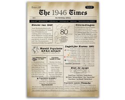 Omslag van Verjaardagsposter 80 - 80 jaar - poster voor verjaardag - Verjaardagsbord 80 - 80 jaar cadeau - 80 jaar verjaardag