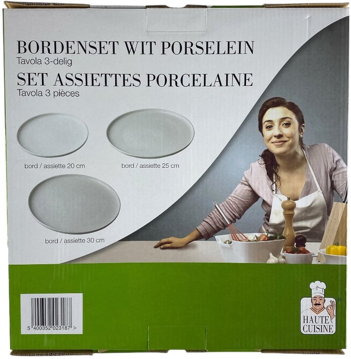 Haute Cuisine - Set porseleinen borden Tavola - 3 delig
