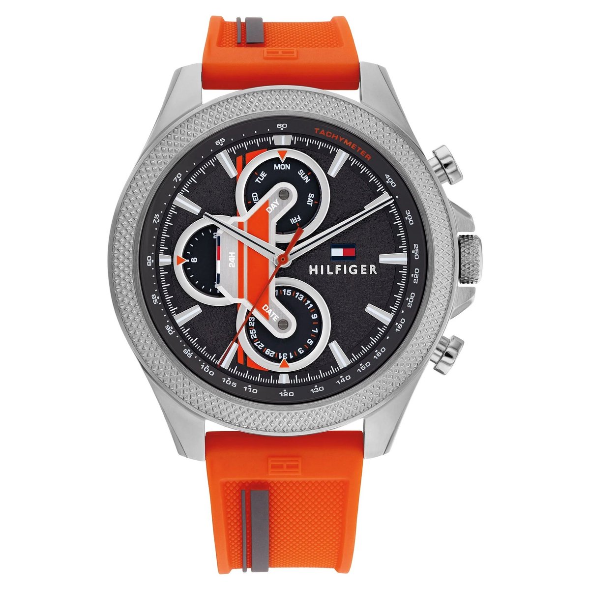 Tommy Hilfiger Clark 1792084 Horloge - Siliconen - Oranje - Ø 46 mm
