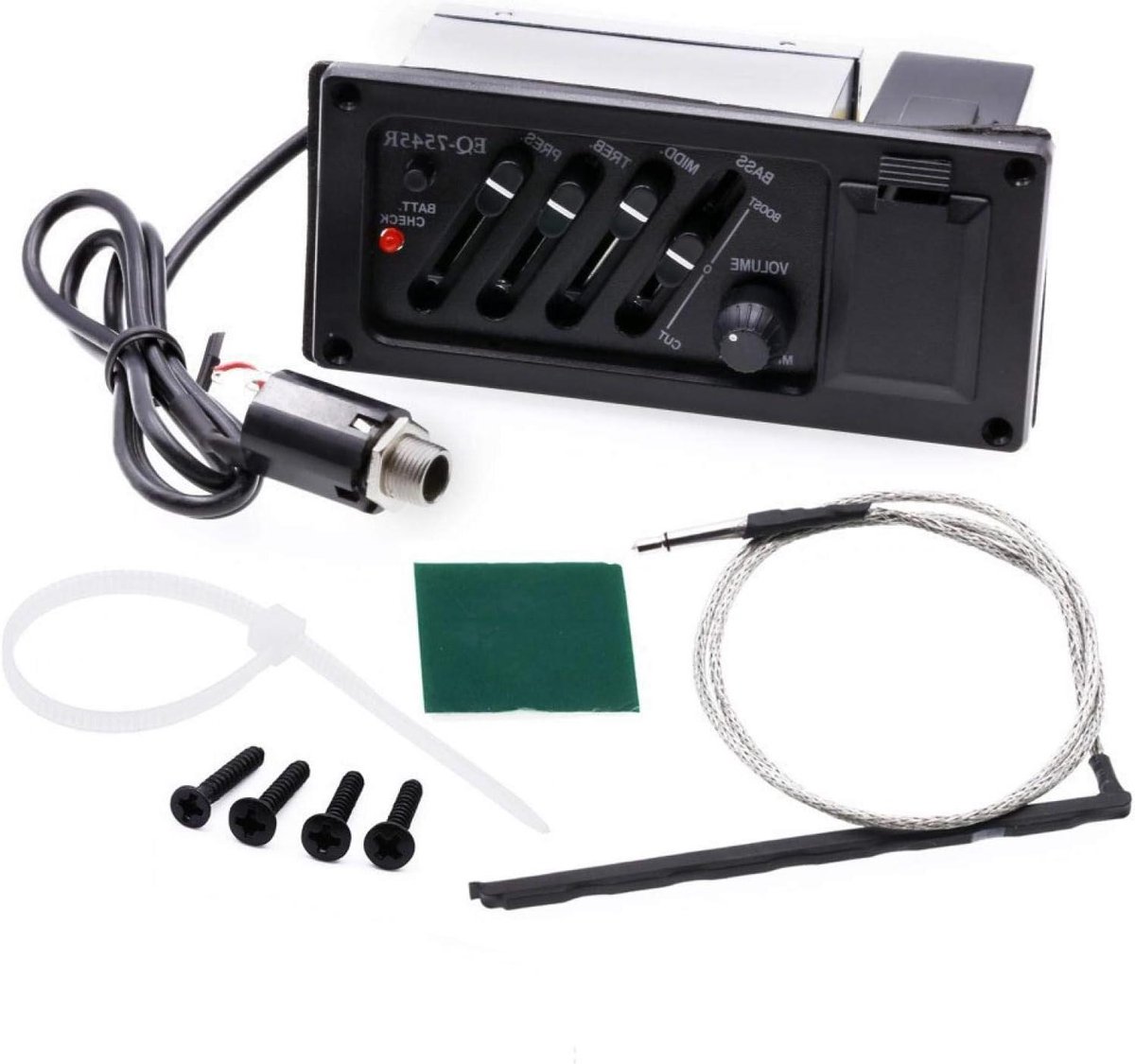 4-bands pickup batterijbox volumeregeling klassieke en akoestische gitaar folk gitaren