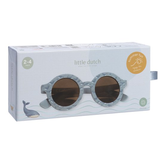 Little Dutch kinderzonnebril Ocean Splash - blauwe zonnebril - sunglasses van Merkloos — afbeelding 4