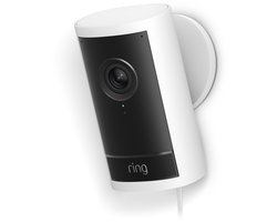 Ring Buitencamera Pro met stekkeradapter (nieuwste generatie) – Wit – 4K video