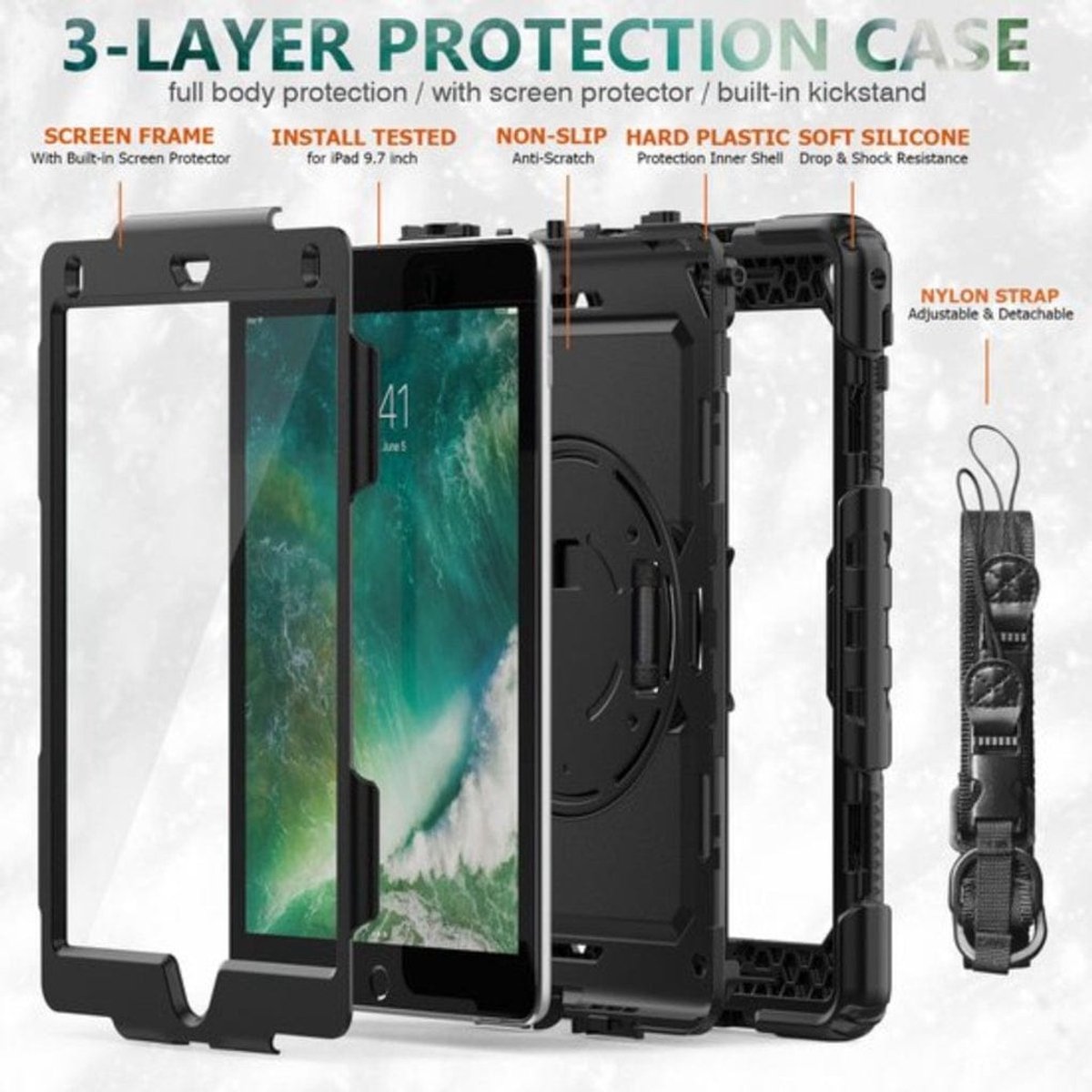 Apple ipad air 3 / 10.2 tablet case hoesje - Drop & shock proof case