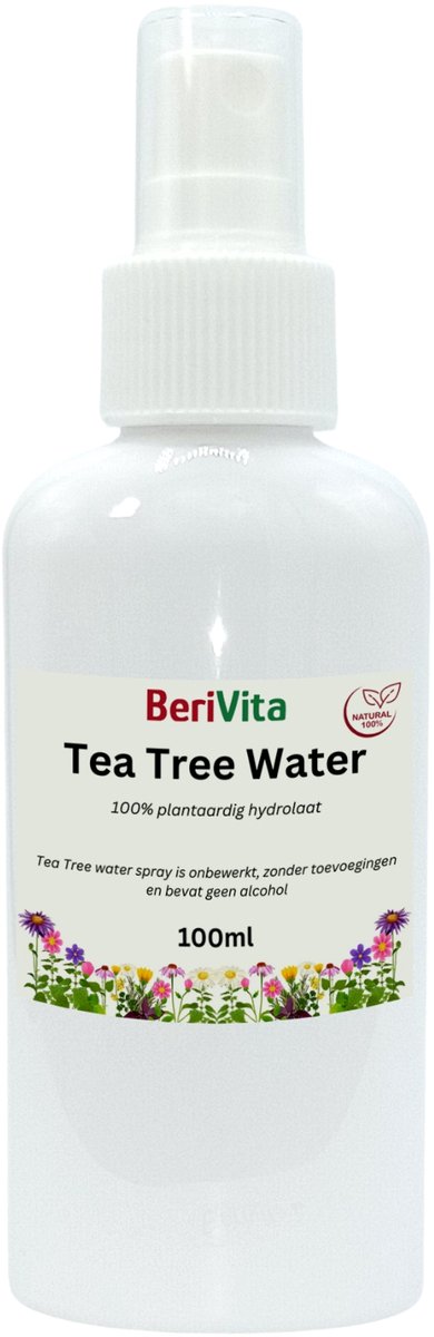 Tea Tree Water 100ml Spray - Puur - Zonder Alcohol - Zuiverende Natuurlijke Toner - Hydrolaat