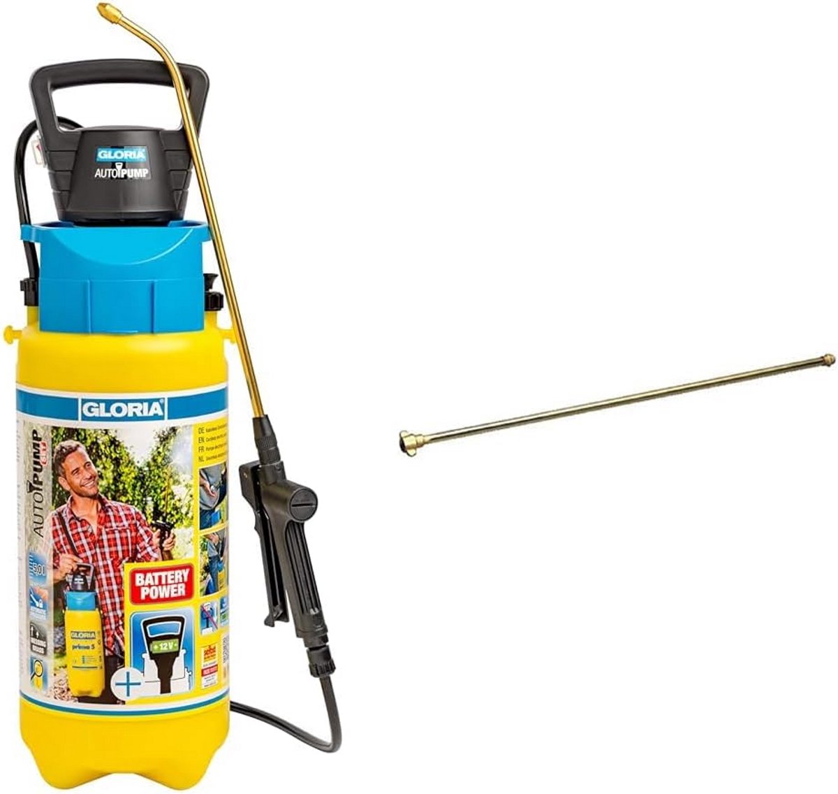 Accu Onkruidsproeier 5L compleet met Verlengbuis 50 cm