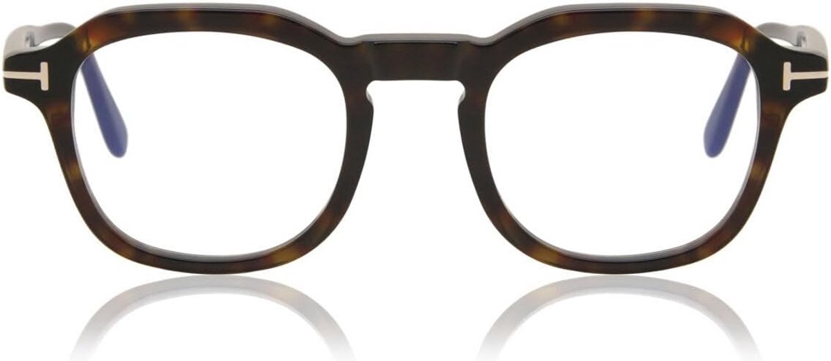 Heren Brilmontuur Vierkant Donker Schildpad Blauw Licht Filter (Zonder Merk)
