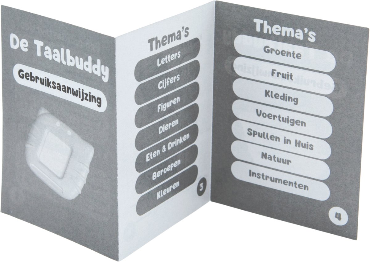 Beebie Babbels - De Taalbuddy - Blauwe Variant - Woordjes Leren - Het Spel om Nederlandse Woordjes te Leren - Educatief Speelgoed - Leer Nederlands - Montessori Speelgoed - Taalontwikkeling - Cognitieve Vaardigheden - Pratende Flitskaarten — afbeelding 9