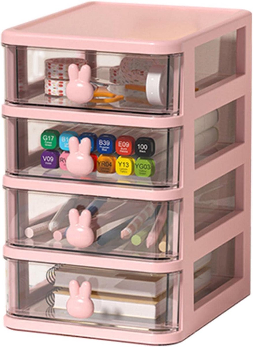 Stapelbare Bureau-Organizer met Lades voor Kantoor, School en Make-up