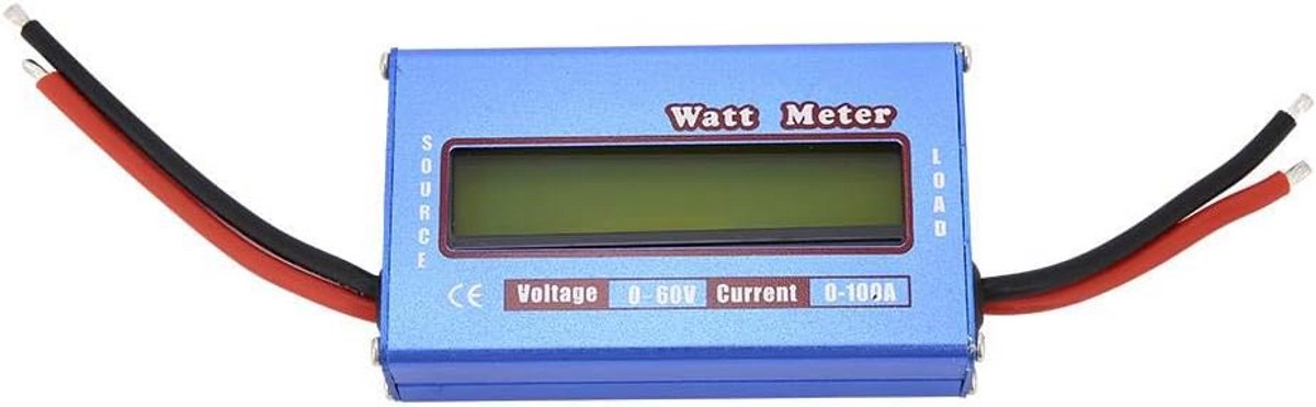 Digitale DC Vermogen- en Voltmeter 60V 100A voor Zonne- en Batterijsystemen
