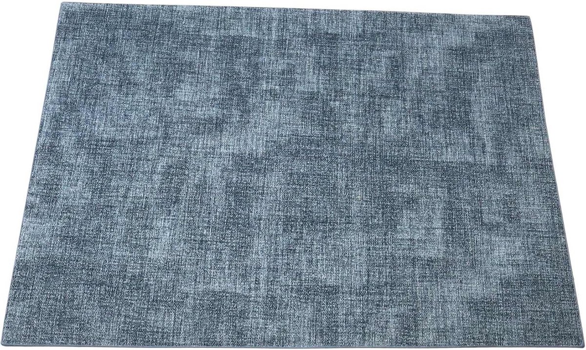 Set van 4 Rechthoekige Placemats Kunststof Blauw 46x33 cm
