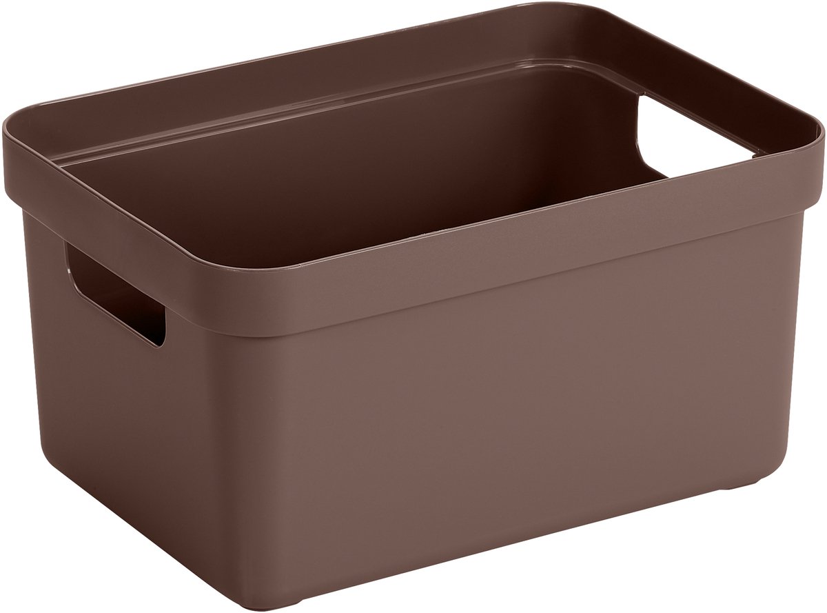 Sunware Sigma home opbergbox 5L bruin 252 x 175 x 122 mm