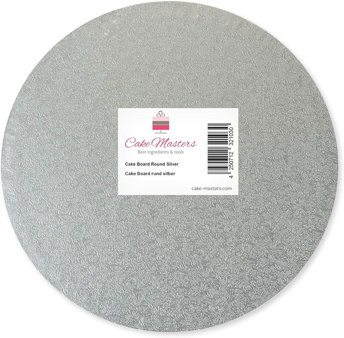 Ronde Zilveren Taartkarton Set van 5 - Taartonderzetter 20 cm