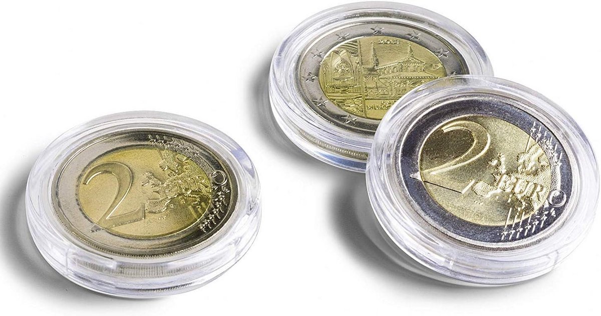 10x Muntcapsules ULTRA 17mm - Kogelheldere Beschermdozen voor Munten