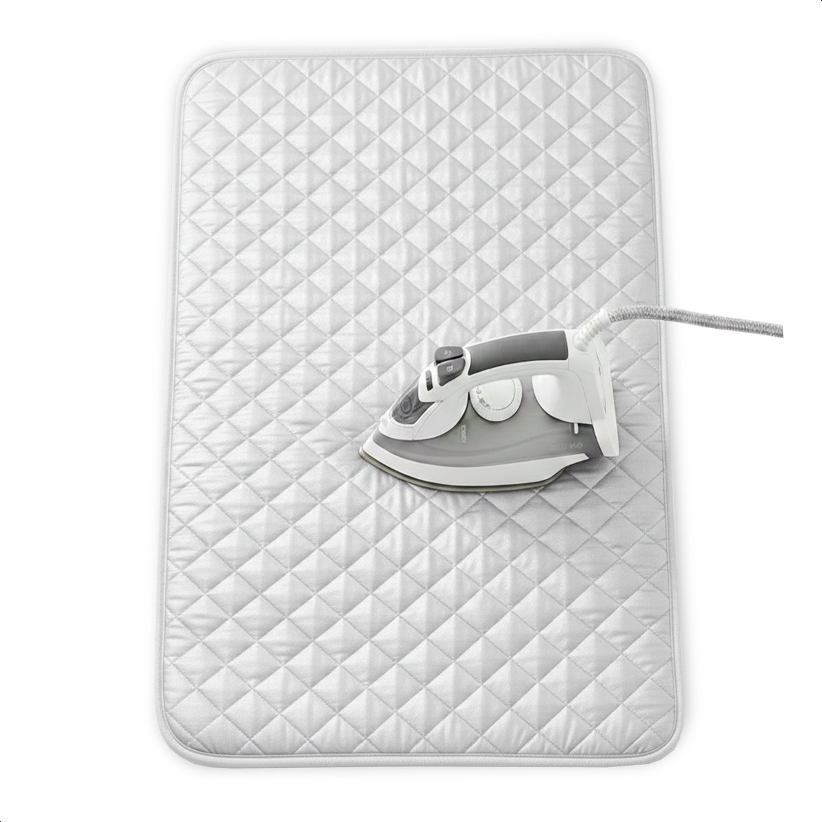 Bol.com Strijkdeken - 60x55 cm - Lichtgewicht - Strijk - Mat - Hitte bestendig - Doek - Plank - Vouw - Voor op Tafel - Reis - St... aanbieding