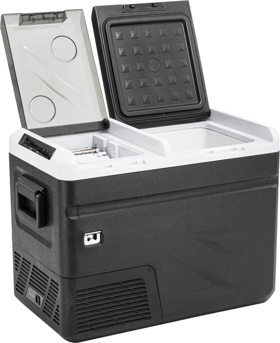 Steamy-E Single Zone Elektrische Compressor Koelbox - Single Zone - 36 liter - Inclusief ijsblokjesmaker! -12V en 230V - voor auto en camping - Zwart van Merkloos — afbeelding 5