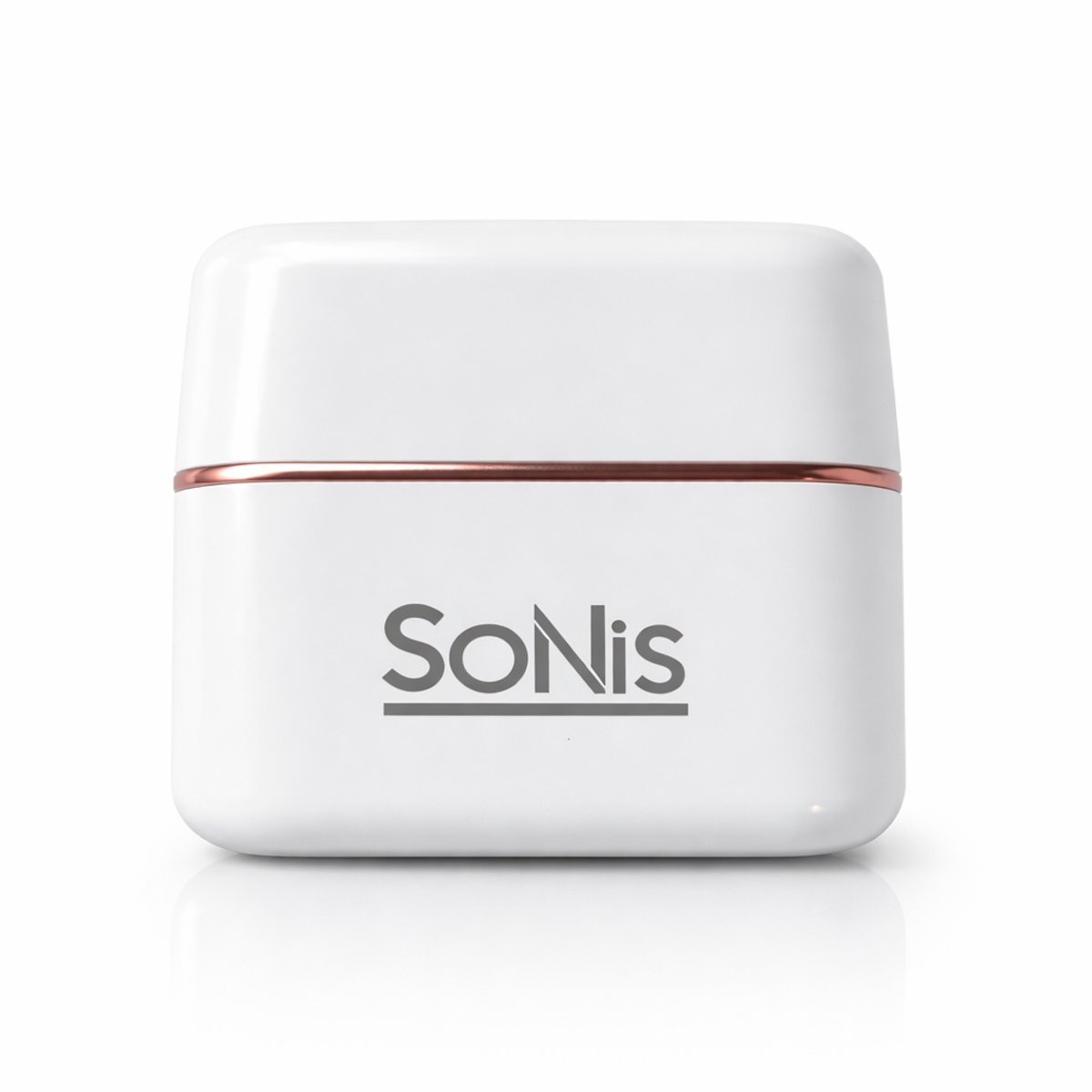 SoNis Draadloze Stijlborstel–Stijlkam- 3 Temperatuurstanden – Binnen 20 Seconden Opgewarmd – Met Temperatuurdisplay – Zachte Haarverzorging – Compact & Draagbaar – Wit