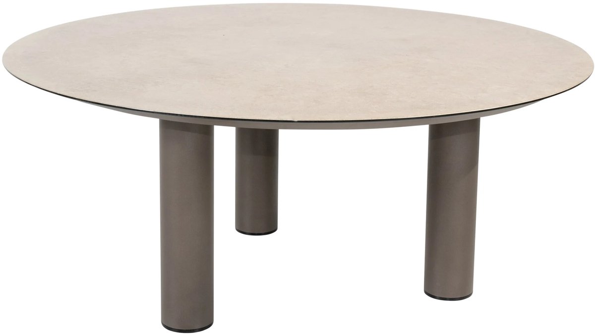 Donato low dining tuintafel met 3 poten 160xH69 cm printed ceramic terre Taste 4SO