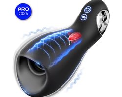 The Sucking V12 - Zuigen Mannen! - Automatische Masturbator voor Mannen – Blowjob Masturbator – Stotende Masturbator - Elektrisch Zuigen + Stoten + Rotatie - Masturbator voor Man Automatisch