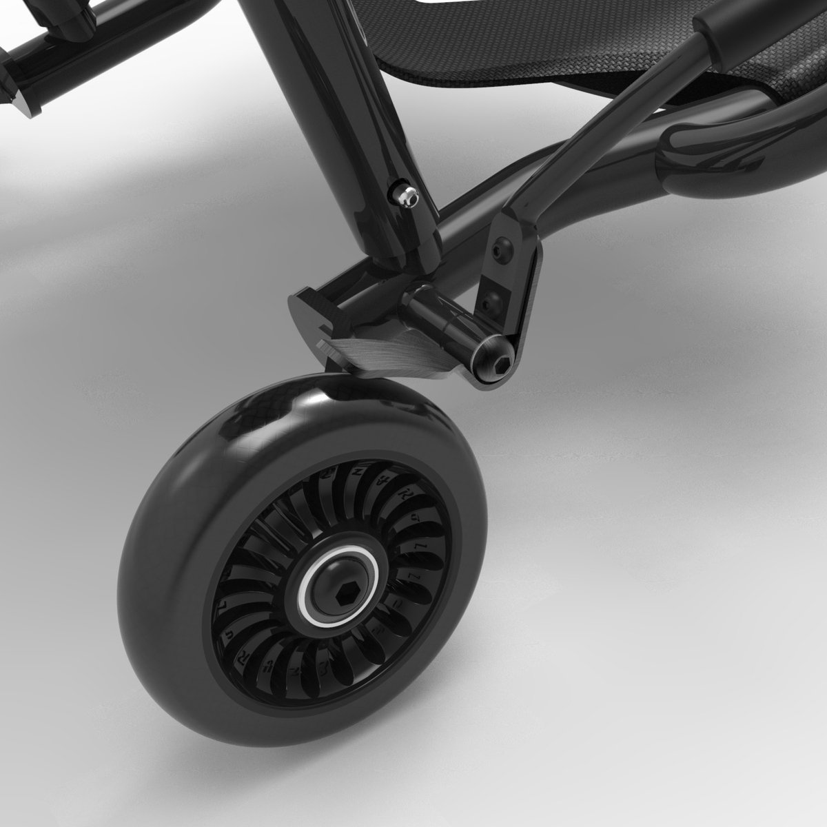 EzyRoller Classic X skelter - Waveroller voor kinderen 4 tot 14 jaar of 99 tot 137 cm - Verstelbare driewieler - Zwart — afbeelding 3