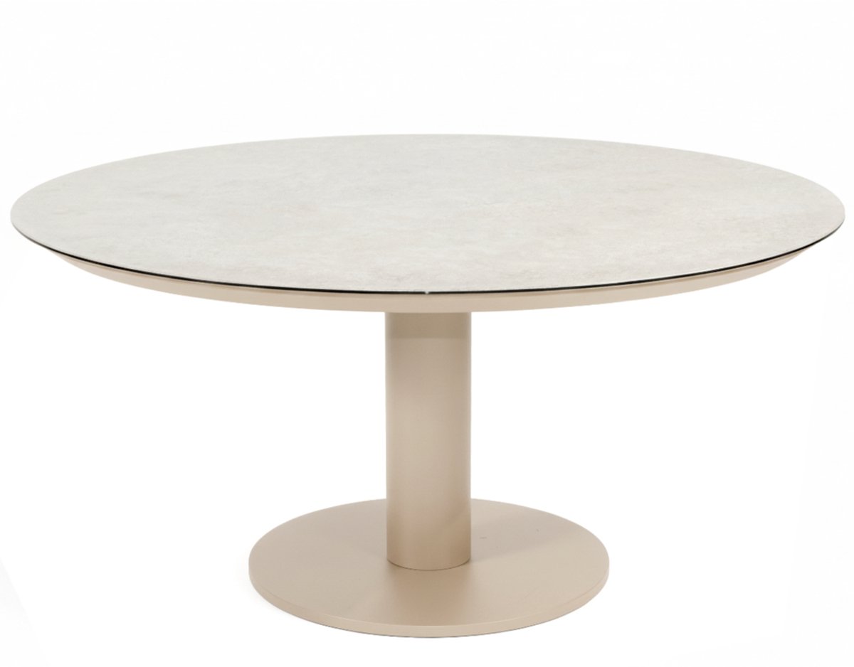 Sarah low dining tuintafel 130xH69 cm printed ceramic latte Taste 4SO