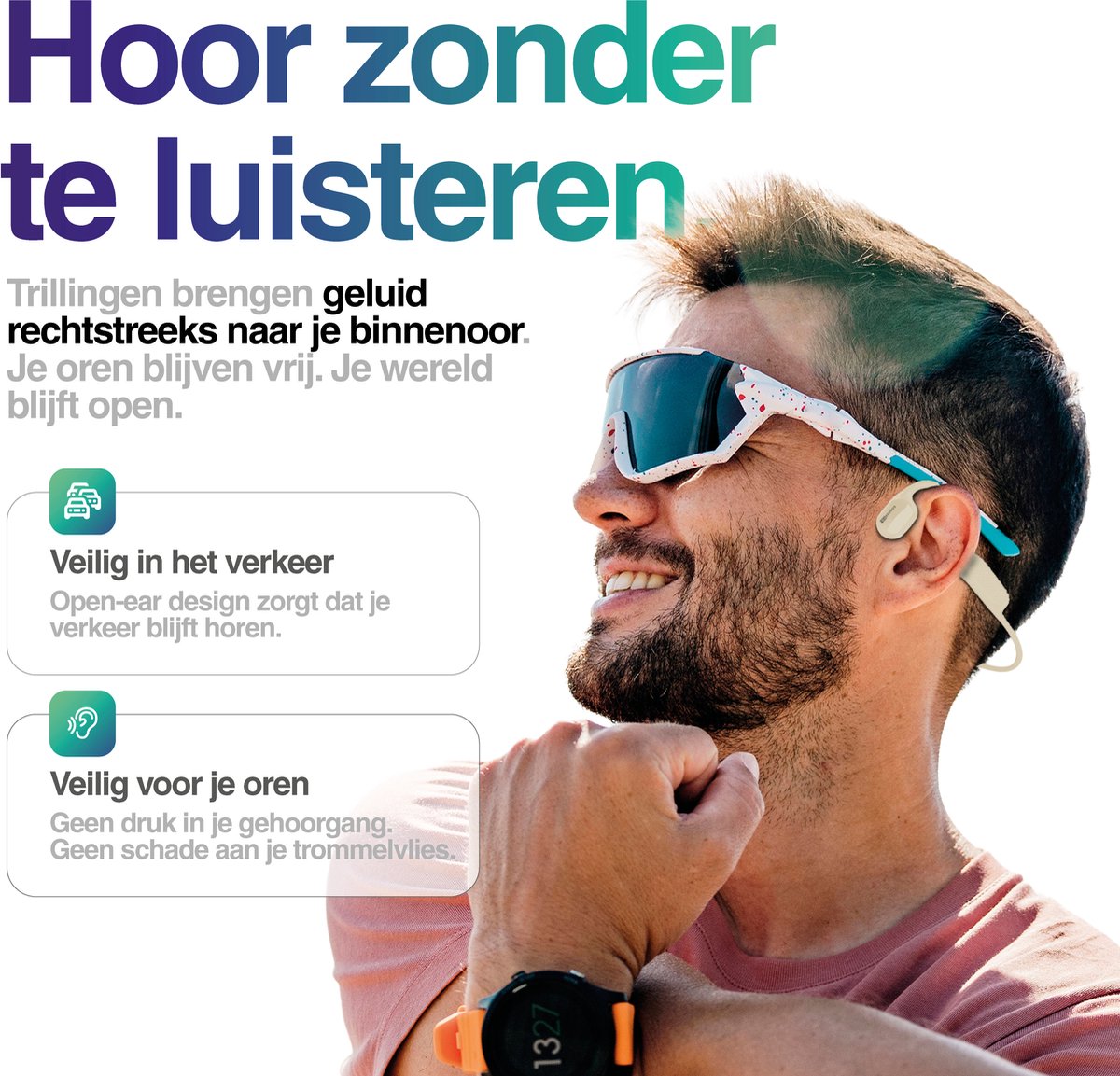 Goods&Co PRO Bone Conduction Hoofdtelefoon - IP68 Waterdicht - afbeelding 2