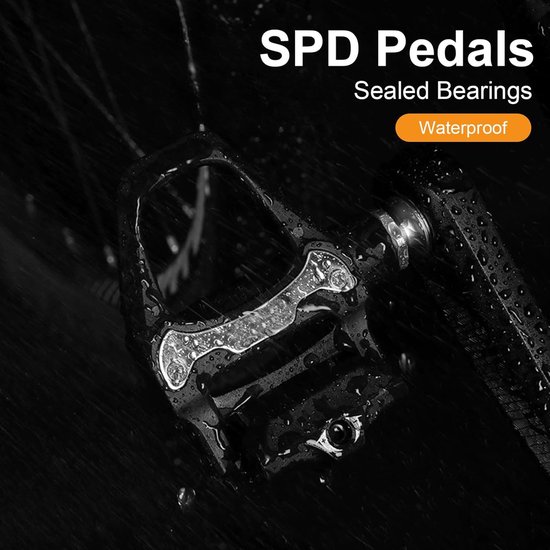 Fietspedaal - Pedaal - Geschikt Voor Shimano Spd-Sl - 9x10 Cm. Antislip Fietspedaal Met Fraaie Details - Voor Racefietsen, Langeafstandsritten En Buitengebruik van Merkloos — afbeelding 4