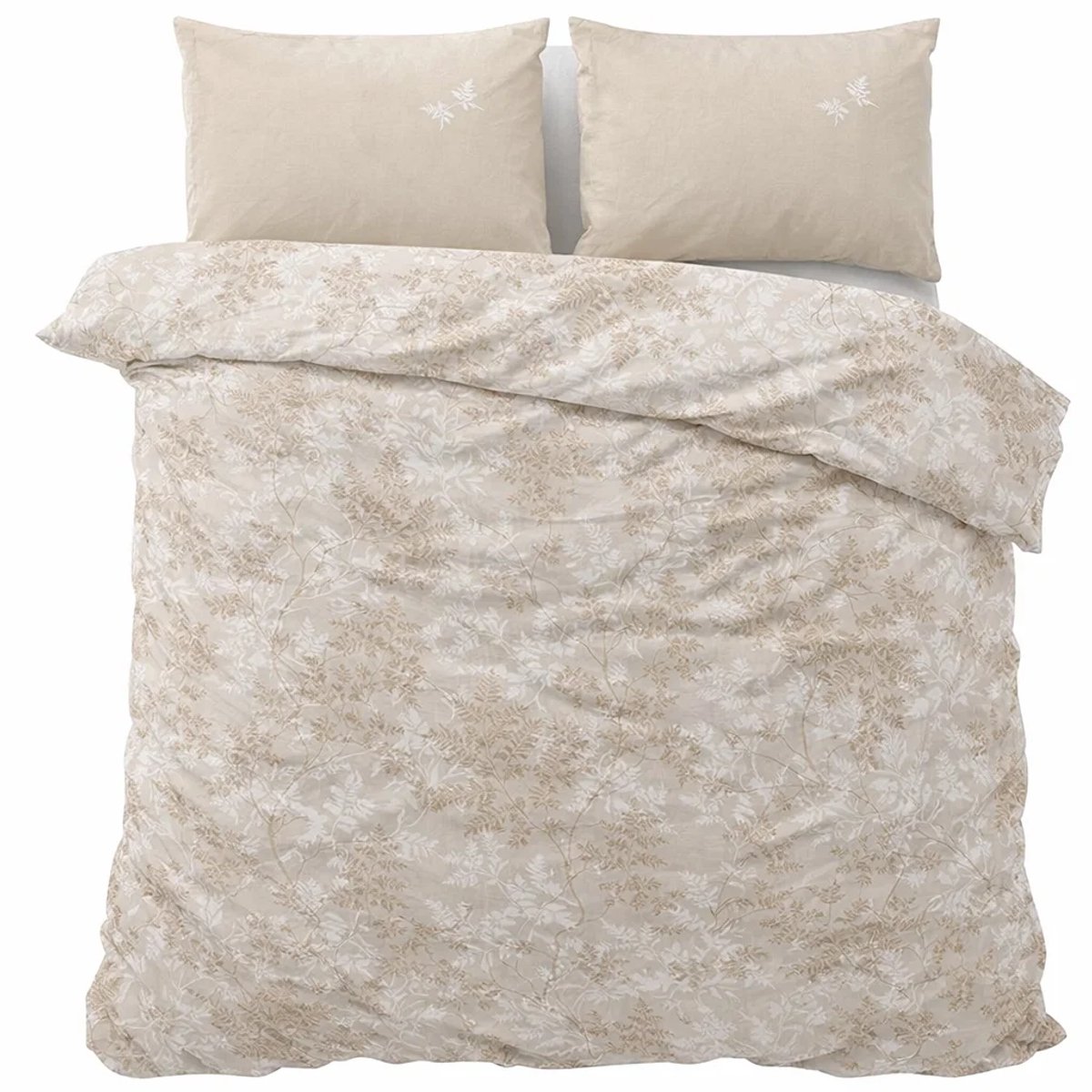 Decoware dekbedovertrek Natur - zand - katoen (TC144) - 2-persoons - 200x220 + 2st 60x70 cm