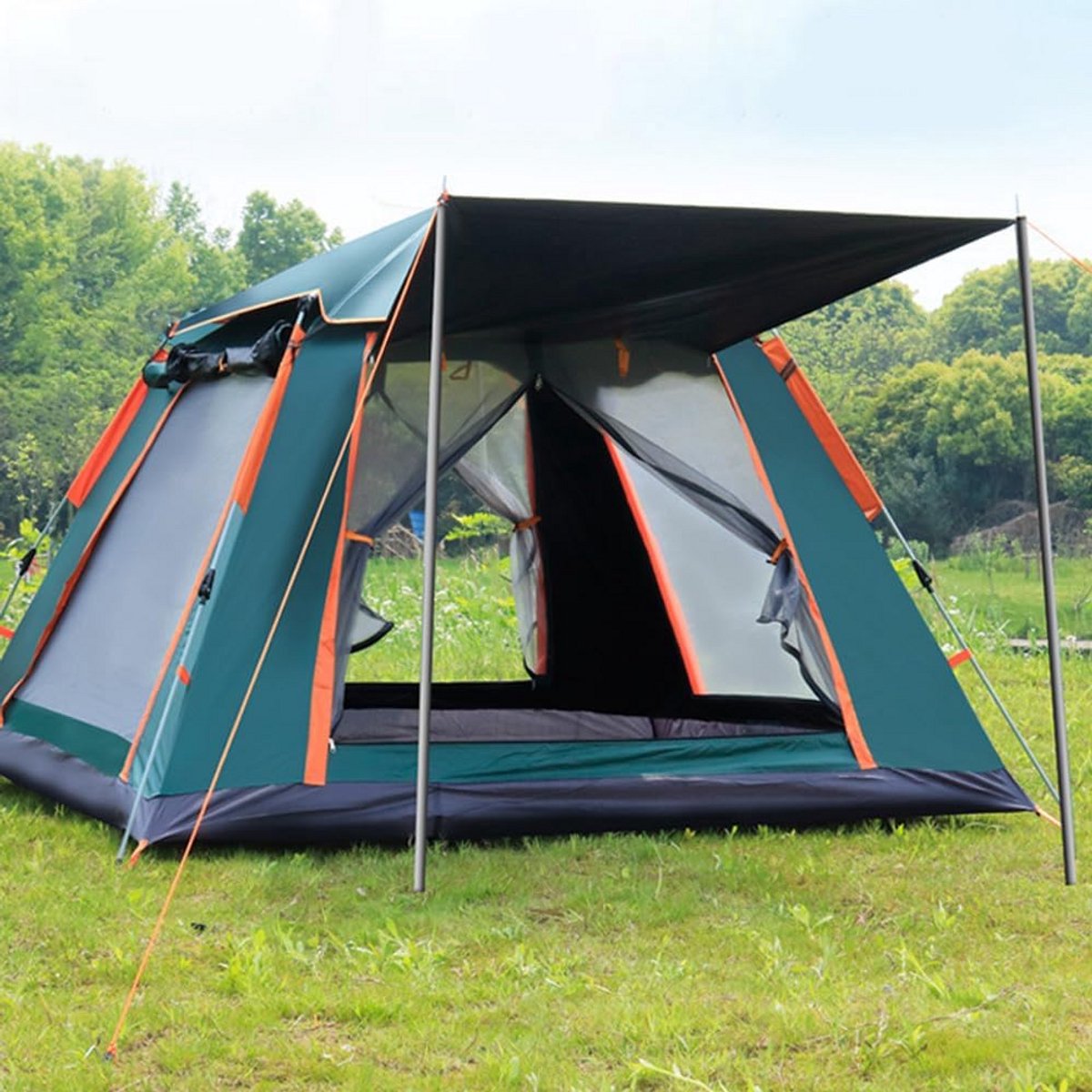 Ruime Navouwtent voor 5 Personen - Waterdicht en Winddicht Koepeltent