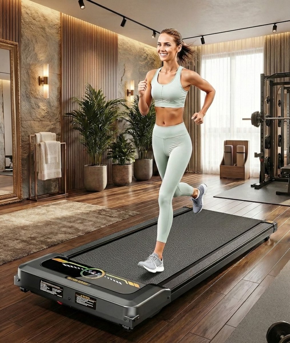 Treadmill Loopband met Hellingsfunctie 1-6 km/u – Compact, Stille 2,5 PK Motor, 150 kg Capaciteit, Incl. Afstandsbediening – Designbest