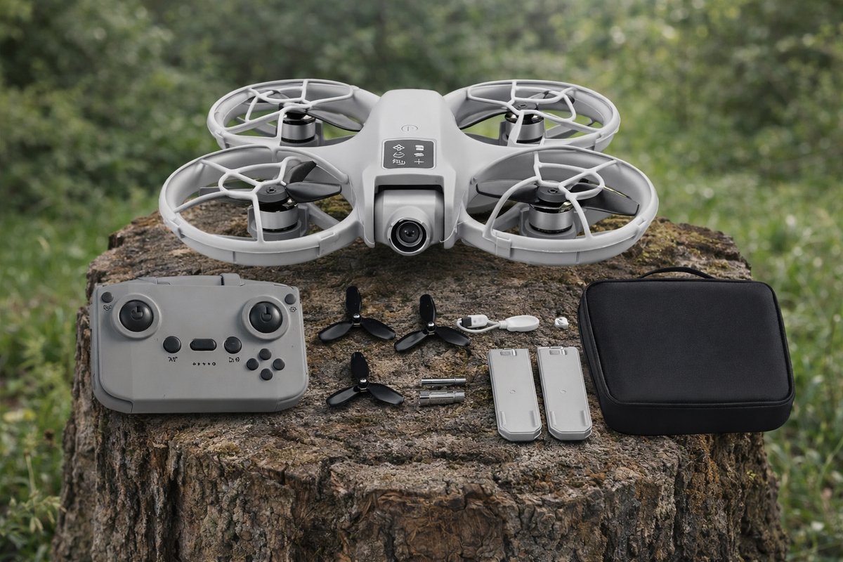 Egoods Drone - Mini Drone met Camera – 1080P HD – RC Nano Quadcopter voor Kinderen & Beginners – Met 2 Accu’s – Opvouwbaar & Draagbaar – Perfect Cadeau